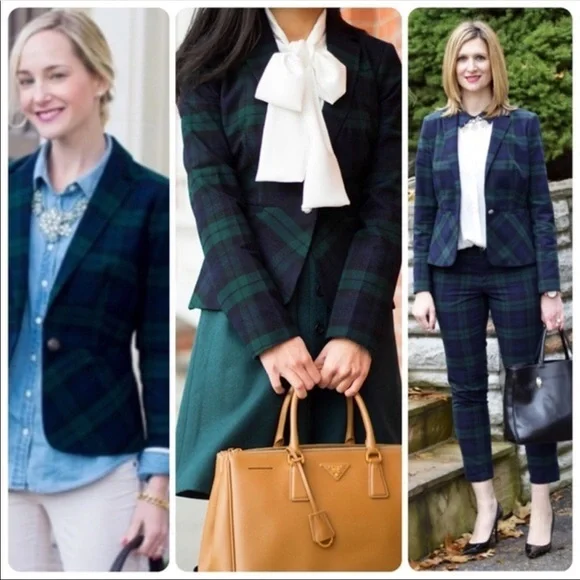 TARTAN PEPLUM JACKET - Picture 3 of 5